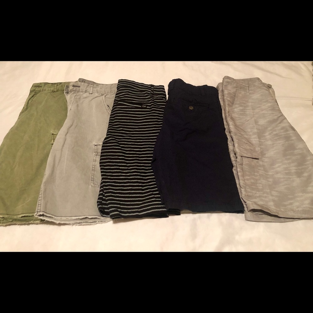 5 pair boys shorts, size 14